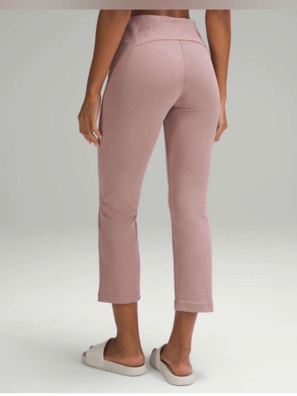 lululemon athletica Ribbed Crop Pants in Dusty Rose